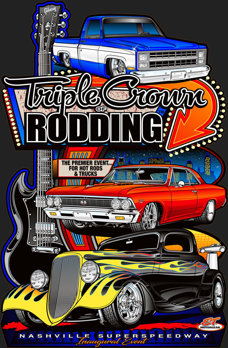 Triple Crown of Rodding Metal Signs ET