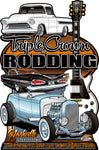 2024 Triple Crown of Rodding Main Design Metal Sign