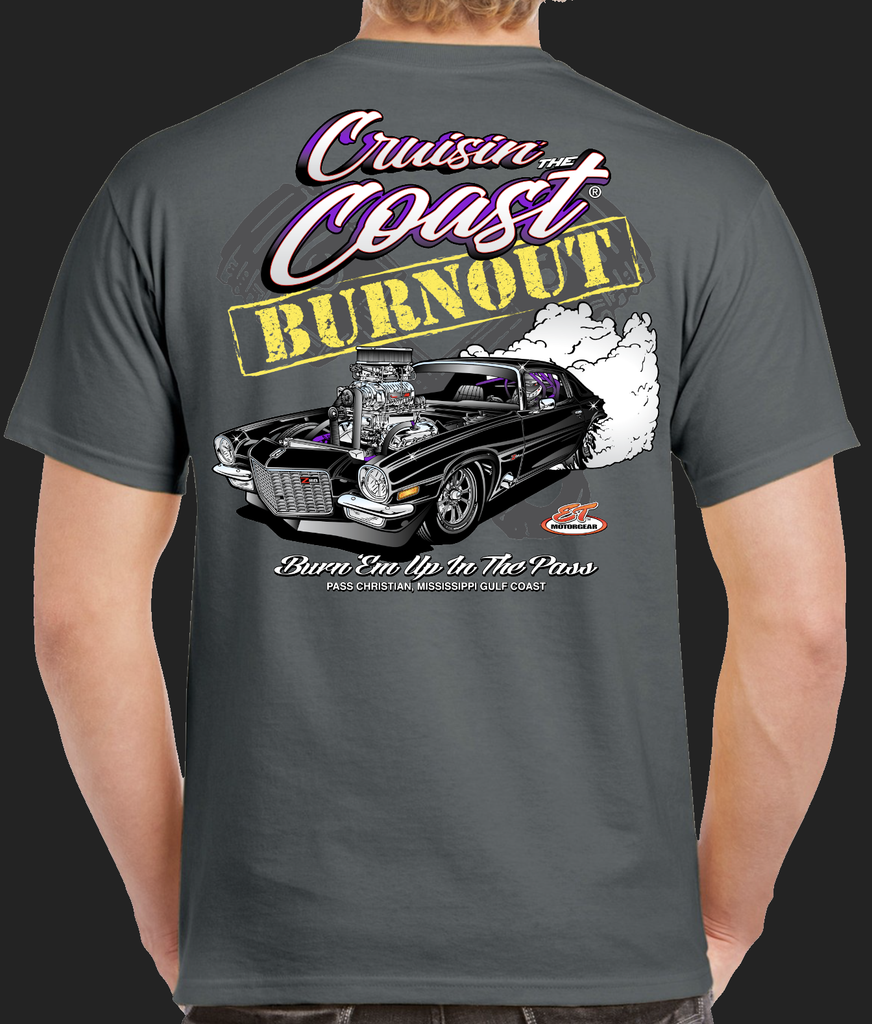 2023 Cruisin' The Coast Burnout Short Sleeve T-Shirt – ET Motorgear