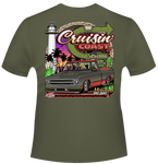 2024 Cruisin' The Coast Main Design Short Sleeve T-shirt